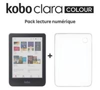 Liseuse eBook KOBO Pack Clara Colour + Cover Transparente