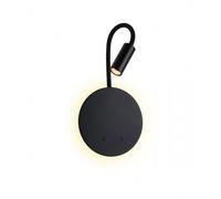 Liseuse LED rechargeable avec bras pivotant - gradable - noir - Miora PAULMANN