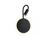 Liseuse LED rechargeable avec bras pivotant - gradable - noir - Miora PAULMANN