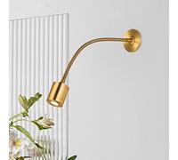 Liseuse Murale De Chevet, Liseuse LED 3W Lampe Col De Cygne Flexible 360°, Lampe De Lecture Moderne En Métal, Blanc Chaud 3000K, 210 LM, Pour Chambre Salon Bureau,D'or