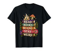 Lisez des Livres Be Kind Stay Weird Funny Book Lover T-Shirt Graphique avec Valeur