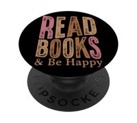 Lisez des Livres et Soyez Heureux - Citation Vintage PopSockets PopGrip Adhésif