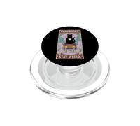 Lisez des Livres, Soyez Gentil, Restez Bizarre - Coffee Cat Women Reading PopSockets PopGrip pour MagSafe