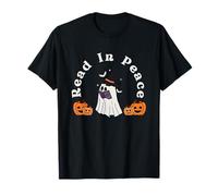Lisez en Paix Halloween pour Les Amateurs de Livres effrayants et de Livres de squelettes T-Shirt