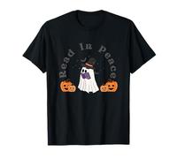 Lisez en Paix Halloween pour Les Amateurs de Livres effrayants et de Livres de squelettes T-Shirt