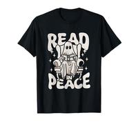 Lisez en Paix Halloween pour Les Amateurs de Livres effrayants et de Livres de squelettes T-Shirt