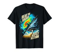 Lisez l'art météo Radar Respect The Storm T-Shirt Graphique avec Valeur