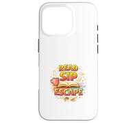 Lisez Sip Escape Cozy Book Lover Reading Mood Coque pour iPhone 16 Pro