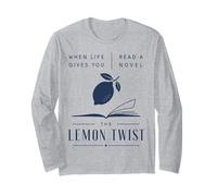 Lisez Un Roman The Lemon Twist Book Lover Reader Manche Longue