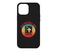 Lisez Votre Bible Bruh drôle chrétien Pasteur écrit Verset Coque pour iPhone 12 Pro Max