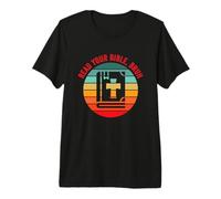Lisez Votre Bible Bruh drôle chrétien Pasteur écrit Verset T-Shirt Haut de Gamme