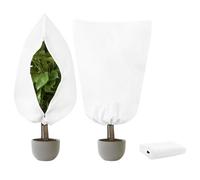 Lishang 2PCS Protection Plantes Exterieur Hiver Winterschutz für Pflanzen Voile Hivernage Plante Exterieur Protection Arbre Hiver 200x240cm Blanc