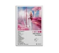 LISHDUNS Nicki Minaj Poster de l'album Pink Friday 2 - Pour chambre à coucher, salon - Décoration murale - Esthétique - Art déco - 40 x 60 cm - Style sans cadre