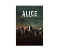 LISHDUNS Poster de la série télévisée Alice in Borderland - Décoration murale esthétique - Art déco - 60 x 90 cm - Style sans cadre
