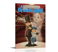 LISHDUNS Poster du film Professeur Layton et la diva éternelle pour chambre à coucher, salon, décoration murale esthétique, 20 x 30 cm, style cadre