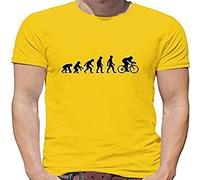 lishen Evolution of Man Men's Cycling T Shirt Yellow XXL