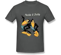 lishen Men's Heckle and Jeckle T Shirt Grey M