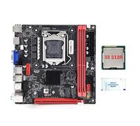 Lisher Carte M¨¨Re B75A (B75) LGA1155 2XDDR3 + Processeur I3 2120 + Kit de Graisse Thermique Compatible NVME M.2 + WiFi M.2 Interface USB3.0 SATA3.0