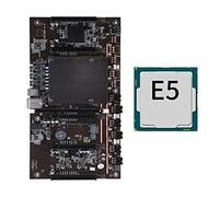 Lisher Carte M¨¨Re Mini¨¨Re BTC X79 H61 5X PCI-E 8X LGA 2011 DDR3 Prise en Charge 3060 3080 Carte Graphique avec Processeur E5 2620 pour BTC