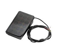 Lisher Feu de Frein de Voiture à LED 15LED F1 Style Universal Shell Pilot Light Becquet ArrièRe de Voiture Feu de Stop à LED Feu ArrièRe Coque Noire