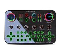 Lisher K600 Carte Son Kit D'Accessoires pour ¨¦quipement de Diffusion en Direct Professionnel M¨¦langeur de Carte Son Audio T¨¦l¨¦Phone Portable Ordinateur Universel