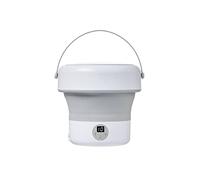 Lisher Machine ¨¤ Laver Portable 4.8L sous-V¨ºTements Chaussettes Laveuse Camping Pliante Maison Mini Machine ¨¤ Laver Blanc Prise UE