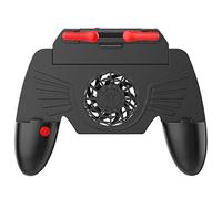 Lisher pour Mobile Joystick ContrôLeur Bouton de Rotation Bouton de Manette de pour IOS Android Quatre 4 Doigts Manette de avec Ventilateur