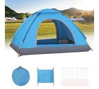 Lishetimig Tente de Campement Auto-Élaborée 2-3 Pers., Tente Pop-Up Légerter Élégante pour Campagne, Randonnée, Montagne, Plage, Sac de Transport Inclus