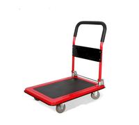 LISHEUK Chariot à Main avec Support entièrement en Acier, transpalette, Chariot de Transport, Chariot de Maison Pliable et Silencieux, Chariot à Outils à Plateau, Chariot à Main