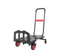 LISHEUK Diable Camion à Plateau Diable Pliable pour la Maison Remorque Chariot de Courses Portable Silencieux Commercial Transporteur à Plateforme