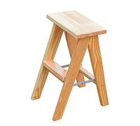 LISHEUK Escabeau de Cuisine/Chaise, escabeau Pliant à 2 marches, échelle de bibliothèque, Tabouret, échelle en Bois, escabeau de sécurité, Hauteur 50 cm, Charge maximale 200 kg