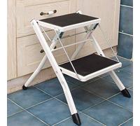 LISHEUK Escabeau escabeau Portable à Deux marches - Escabeau Pliant Multifonctionnel pour la Maison, Conception renforcée, Compact et léger, idéal pour Atteindre Les endroits en