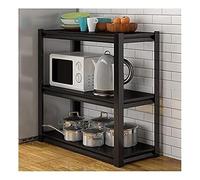 LISHEUK Étagère de Cuisine en métal à 3 Niveaux pour Four à Micro-Ondes, Grille-Pain, étagère de Rangement à Hauteur réglable (60 x 30 x 103 cm)