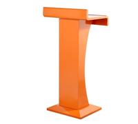 LISHEUK Pupitre de conférence en métal avec Base Robuste pour réunions, Discours, salles de t églises. Pupitre Stable et esthétique de Couleur Orange.