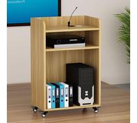 LISHEUK Pupitre de conférence, Podium, pupitre sur Pied, chaire d'église, Grande capacité de Rangement, pupitre d'enseignant sur roulettes, pupitre de conférencier