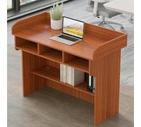 LISHEUK Pupitre incliné pour église, pupitre de conférence, Podium pour orateurs, Concert, Salle de iscours (Couleur : Blanc) - 1