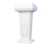 LISHEUK Pupitre Mobile en Bois Blanc Portable avec Rangement, idéal pour Les salles de Classe, Les conférences, Les églises et Les auditoriums. Table de présentation sur Pied fac