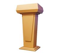 LISHEUK Pupitre Portable en Bois doré - Chaire Mobile avec Armoire de Rangement, idéale pour Les salles de Classe, Les conférences et Les auditoriums - Élégant et Fonctionnel