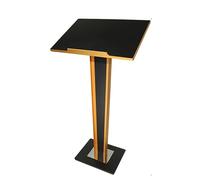 LISHEUK Pupitre Portable réglable, pupitre d'église Robuste Noir pour présentations, événements, Prises de Parole en Public, Bureau à Domicile, Salle de conférence, Usage intérie