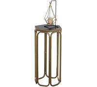 LISHEUK Tables gigognes en Fer forgé Noir et doré pour Salon de thé, Support de Fleurs au Sol, étagère, présentoir pour Fleuriste (Taille : A)