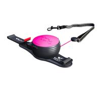 Lishinu3 laisse de chien avec Full-STOP M (8-12kg) rose fluo