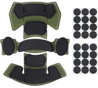 Lishuyeh Coussin de Casque Tactique Rembourrage en Mousse à mémoire de Forme Tapis de Protection Kit de Coussin de Casque étanche Universel pour Casque Rapide ACH Mich Team Wendy FMA EXF (Vert)