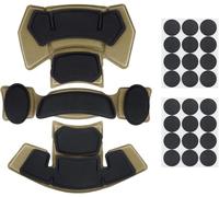 Lishuyeh Coussinets de casque en mousse à mémoire de forme - Kit de rembourrage de casque étanche universel pour casque ACH Mich Team Wendy FMA EXF Fast (marron)