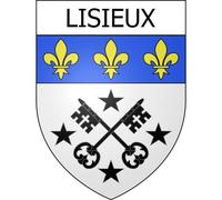 Lisieux 14 ville Stickers blason autocollant adhésif - Taille : 8 cm