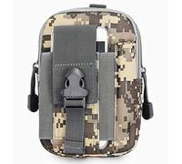 Lisirs Molle Pouch EDC Compact Utilitaire Pochettes Tactique Multipurpose Gadget Pouch Taille Outil Sac Banane avec Mousqueton D Camouflage ACU