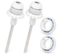 Lisnhlin Lot de 2 nettoyeurs de piscine avec arbre d'entraînement R0525100 et roulement de roue moteur R0527000 compatible avec Zodiac Baracuda Elite MX6 MX8 MX6EL MX8EL Nettoyeur de piscine enterrée