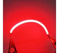 LISOCLU 3V Filament Flexible 38Mm 60Mm 80Mm 95Mm 130Mm 145Mm 185Mm 255Mm 300Mm 450Mm Ampoule À Filament Led Led Perle Diode Lumière Accessoires (2 Pcs) 300Mm Filament Souple-Lumière Rouge-3V