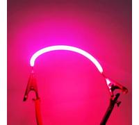 LISOCLU 3V Filament Flexible 38Mm 60Mm 80Mm 95Mm 130Mm 145Mm 185Mm 255Mm 300Mm 450Mm Filament Led Ampoule À Filament Led Perle Diode Lumière Accessoires (2 Pcs) 80Mm Filament Souple-Rose-3V