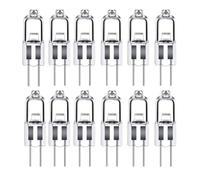 LISOCLU G4 Lampes Halogènes 6v 12v 24v 110v 220v 5w 10w 20w 28w 35w 40w 50w Blanc Chaud 3000k Dimmable g4 Lampes Halogènes Cuisine Salon Chambre (12V-50W/12PCS)