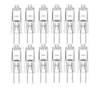 LISOCLU G5.3 Lampes halogènes 12v 24v 36v 220v 110v 20w 35w 50w 70w 100w 150w Blanc chaud 3000k Dimmable, ampoules halogènes pour projecteurs MR16, forme tubulaire (12V-20W/12PCS)